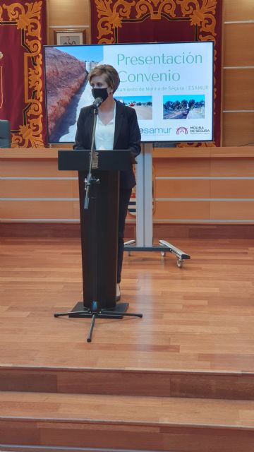 El Ayuntamiento de Molina de Segura y ESAMUR firman un convenio para la financiación de las obras de alcantarillado y saneamiento en la pedanía de Los Valientes - 1, Foto 1