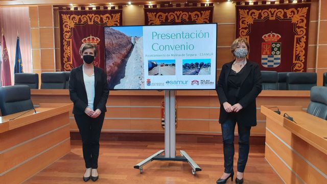 El Ayuntamiento de Molina de Segura y ESAMUR firman un convenio para la financiación de las obras de alcantarillado y saneamiento en la pedanía de Los Valientes - 2, Foto 2