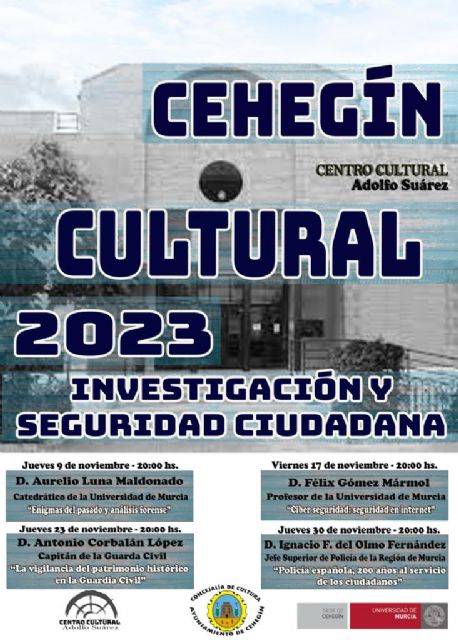 Presentación del Ciclo de Conferencias Cehegín Cultural sobre Investigación y Seguridad Ciudadana - 1, Foto 1