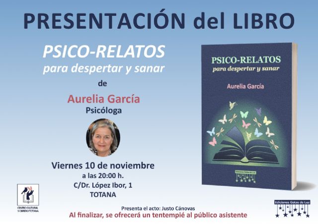 Aurelia García presenta su nuevo libro Psico-relatos para despertar y sanar, Foto 1