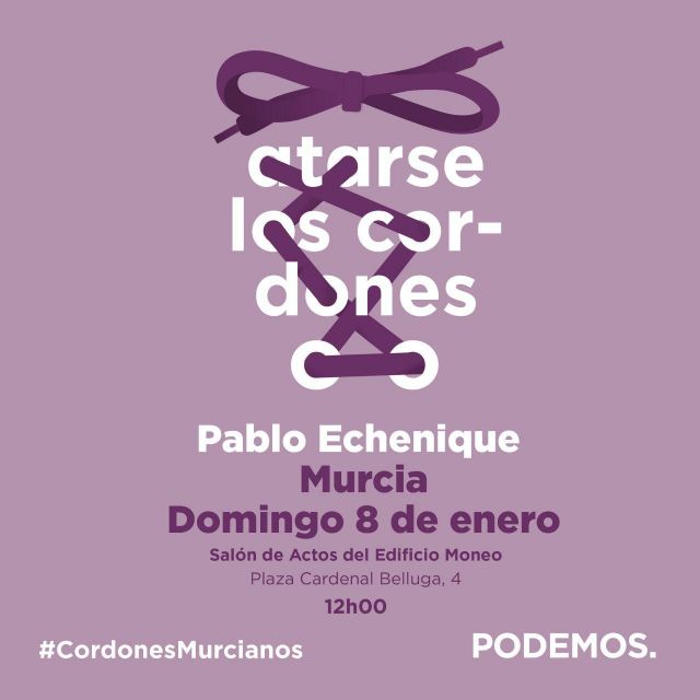 Pablo Echenique llega mañana a Murcia con la ruta #Atarse los cordones - 1, Foto 1