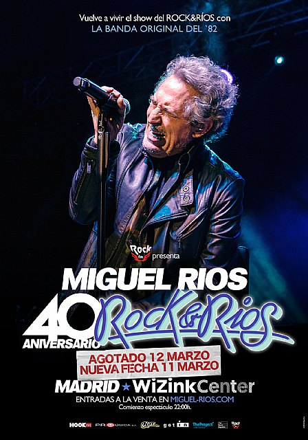 Miguel Ríos agota entradas en el Wizink Center de Madrid y suma una segunda fecha al 40 aniversario del Rock & Rios - 1, Foto 1