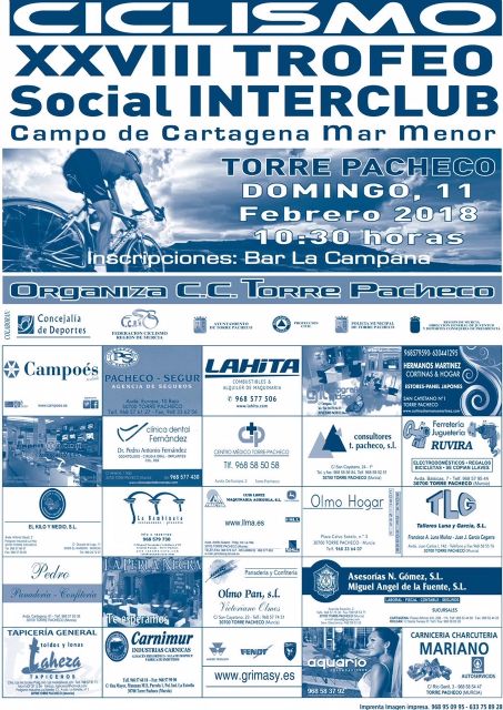 La prueba anual de ciclismo al Campo de Cartagena y Mar Menor se celebra el próximo domingo en Torre-Pacheco - 1, Foto 1