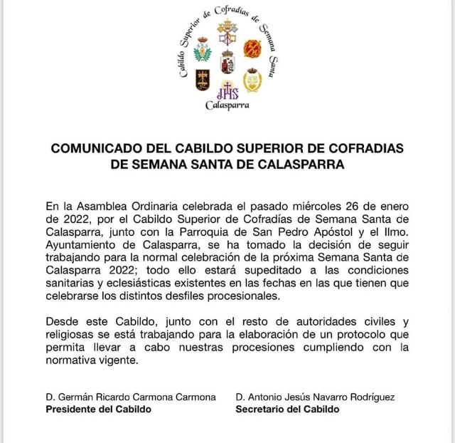 Se presenta el cartel de la Semana Santa de Calasparra y el Cofrade de Honor de la Semana Santa 2022 - 1, Foto 1