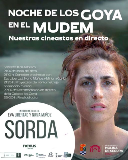 La Concejalía de Cultura de Molina de Segura presenta Noche  de los Goya en el MUDEM. Nuestras cineastas en directo el sábado 11 de febrero - 1, Foto 1