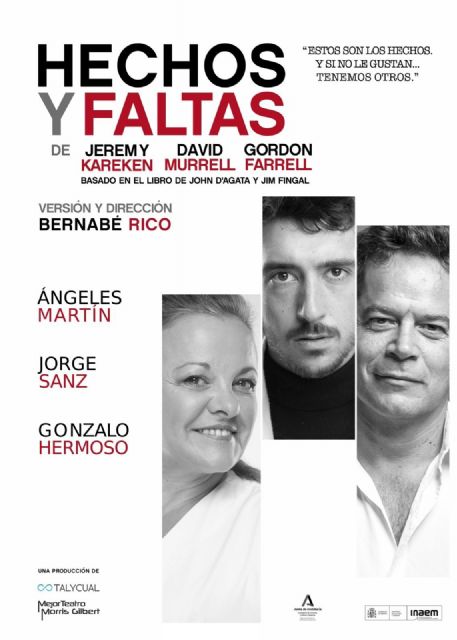 Ángeles Martín, Jorge Sanz y Gonzalo Hermoso protagonizan HECHOS Y FALTAS el viernes 9 de febrero en el Teatro Villa de Molina - 1, Foto 1