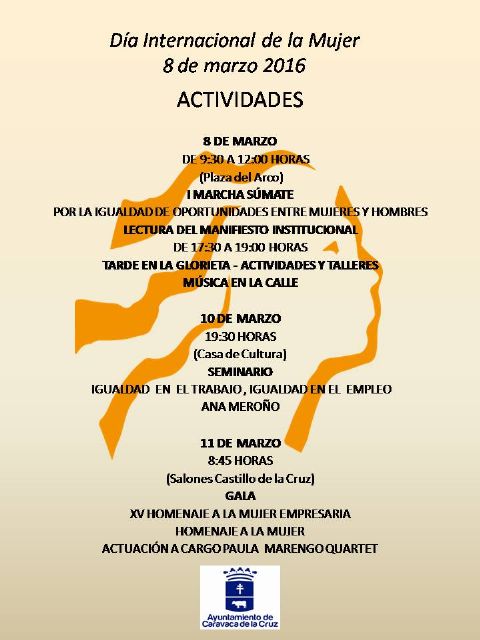 Caravaca conmemora mañana el Día de la Mujer con la marcha 'Súmate' y la lectura del manifiesto - 1, Foto 1