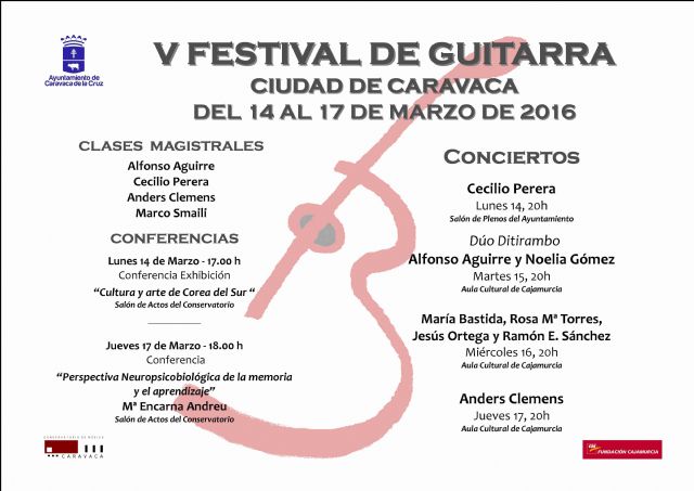 Cecilio Perera abre el próximo lunes el Festival de Guitarra 'Ciudad de Caravaca' - 1, Foto 1