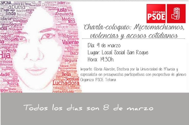 El PSOE organiza la charla-coloquio 