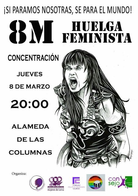 IU-Verdes Lorca se suma a la huelga feminista del 8M - 1, Foto 1