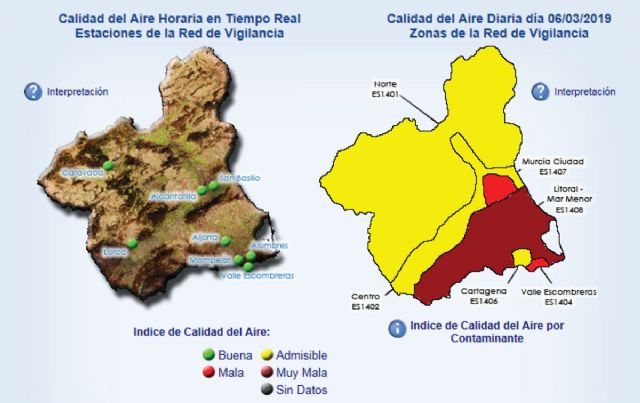 La Dirección General de Medio Ambiente informa al Ayuntamiento de la activación del protocolo de contaminación en La Aljorra y el Valle de Escombreras - 1, Foto 1