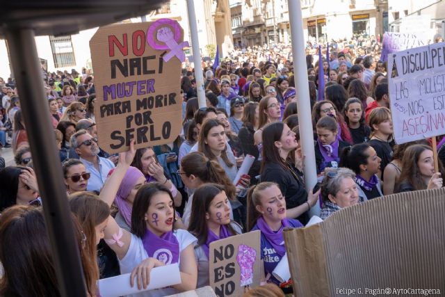 Poemas, cuentacuentos y una cadena humana acompañarán a la manifestación del 8-M en Cartagena - 1, Foto 1