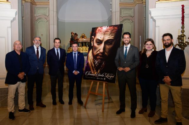 Lorquí presenta su cartel de Semana Santa 2024 con el rostro del Nazareno de Salzillo como protagonista - 1, Foto 1