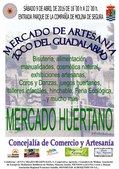 El Mercado de Artesanía Zoco del Guadalabiad de Molina de Segura se vuelve huertano el sábado 9 de abril - 1, Foto 1