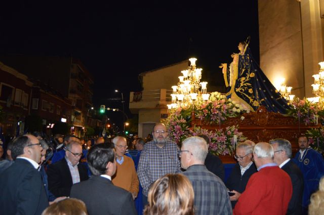 La procesión de la Virgen de los Dolores tiñe de blanco y azul la Semana Santa torreña - 2, Foto 2