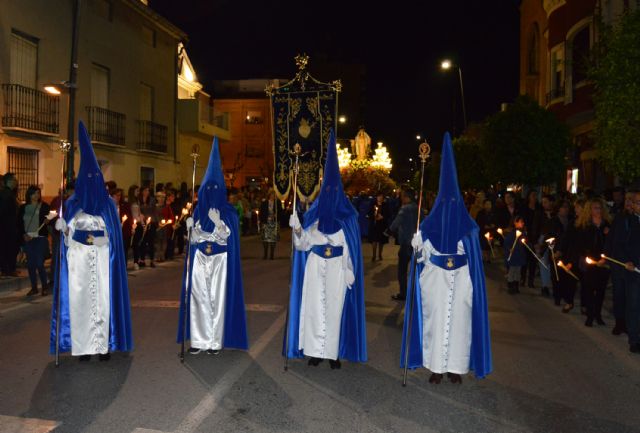 La procesión de la Virgen de los Dolores tiñe de blanco y azul la Semana Santa torreña - 5, Foto 5