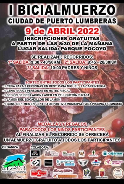 El Club Ciclista Puerto Lumbreras organiza el ´Primer Bicialmuerzo´ en el municipio - 1, Foto 1