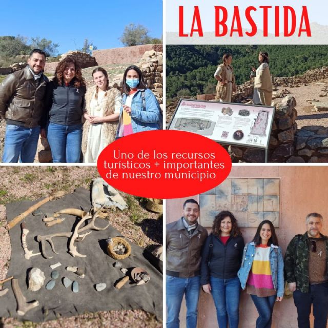 El Grupo Socialista visita La Bastida y reivindica la revitalización del patrimonio histórico de Totana