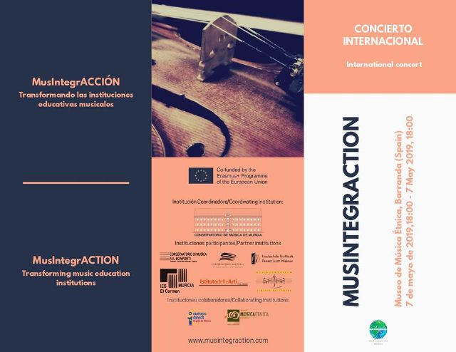 El Museo de la Música  de Barranda acoge este martes un concierto internacional dentro del proyecto Erasmus 'Musintegraction' - 1, Foto 1
