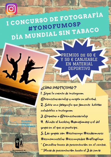 Bienestar Social convoca un concurso de fotografía entre los jóvenes con motivo del Día Mundial sin Tabaco - 1, Foto 1