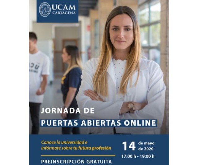 UCAM Cartagena organiza el jueves 14 su primera jornada de puertas abiertas on line - 1, Foto 1
