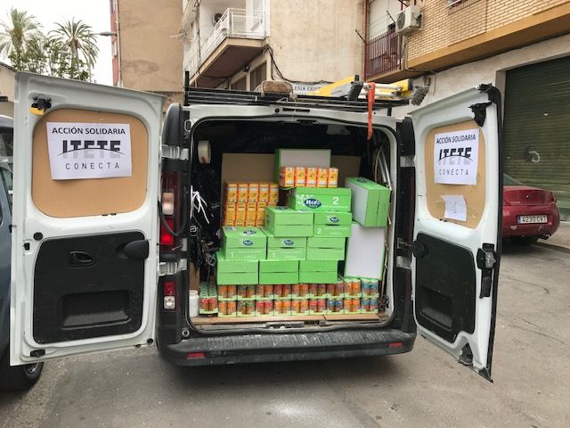 Itete Conecta ha donado 6.000 productos de material de limpieza y alimentos a familias con escasos recursos de Murcia - 1, Foto 1