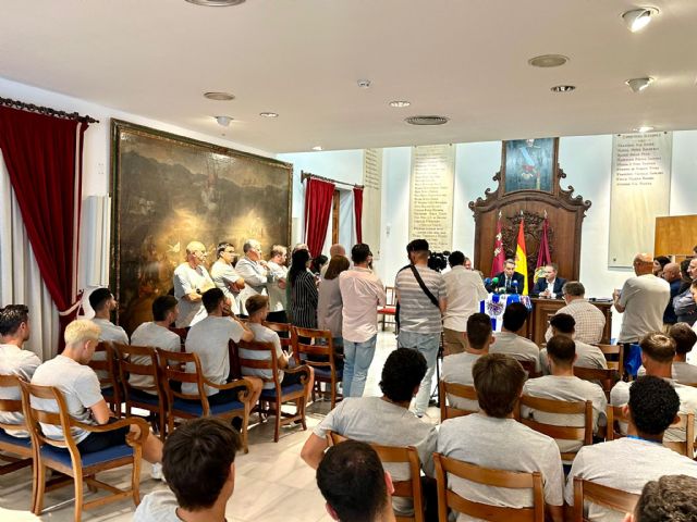 El alcalde de Lorca felicita al Lorca Deportiva tras su ascenso a Segunda RFEF - 2, Foto 2