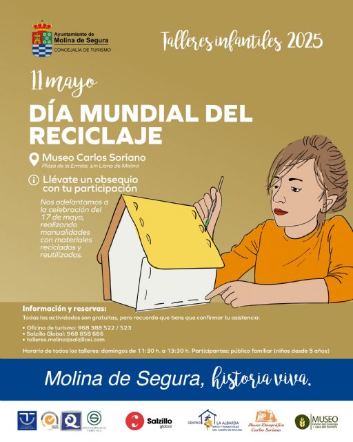 La Concejalía de Turismo conmemora el Día Mundial del Reciclaje en el Museo Etnográfico Carlos Soriano de la pedanía El Llano el domingo 11 de mayo - 1, Foto 1