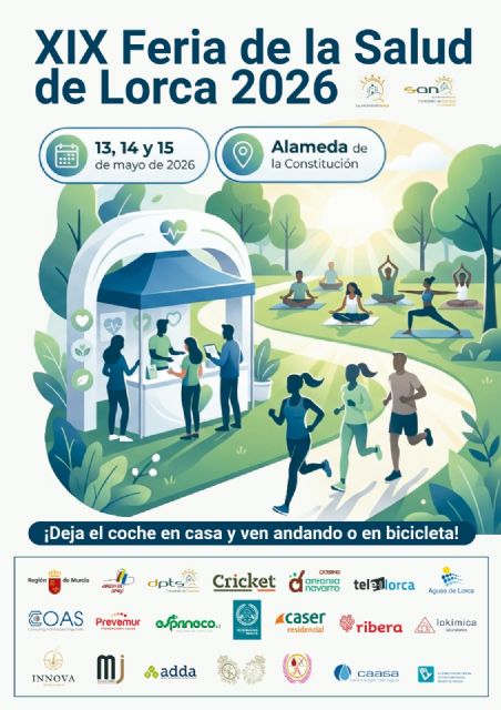 La XIX Feria de la Salud de Lorca volverá a convertir la ciudad en referente regional del bienestar con tres días de divulgación, deporte y hábitos saludables - 2, Foto 2