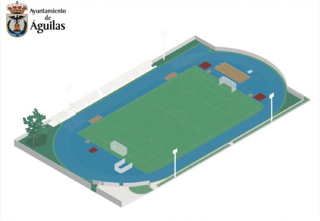 Águilas moderniza la pista de atletismo José Ruiz Lajarín con una ambiciosa remodelación integral - 2, Foto 2