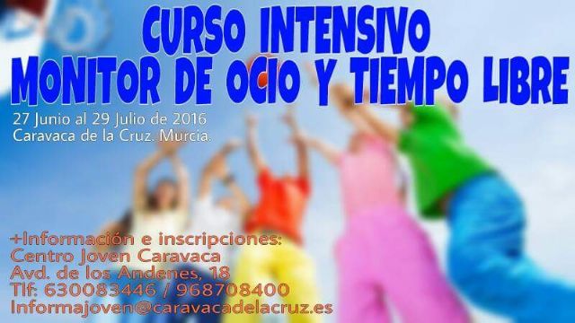 La Dirección General de Juventud oferta en Caravaca el curso de Monitor de Tiempo Libre este verano - 1, Foto 1