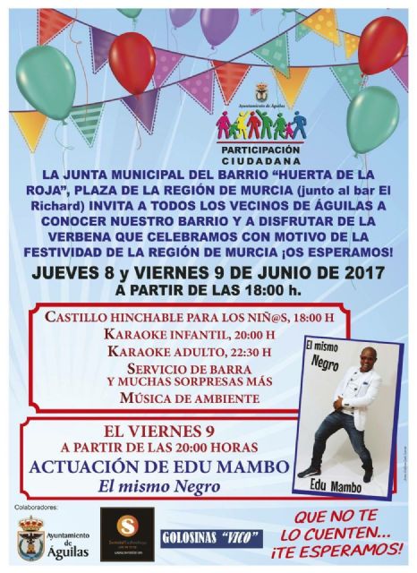 La Junta Municipal de la Huerta de la Roja se prepara para su verbena de barrio - 1, Foto 1