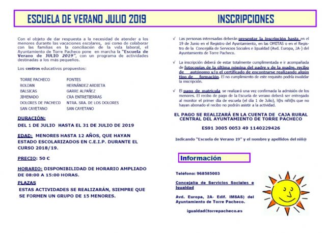 Torre Pacheco. Conciliando en vacaciones 2019 - 2, Foto 2