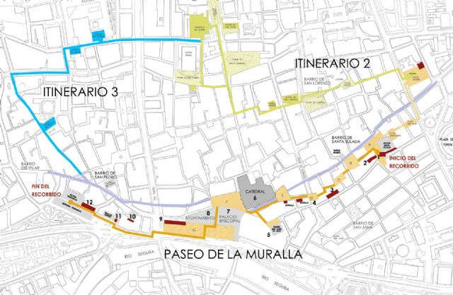 Un recorrido por el trazado original de la muralla permitirá descubrir los vestigios de la Murcia Medieval - 1, Foto 1