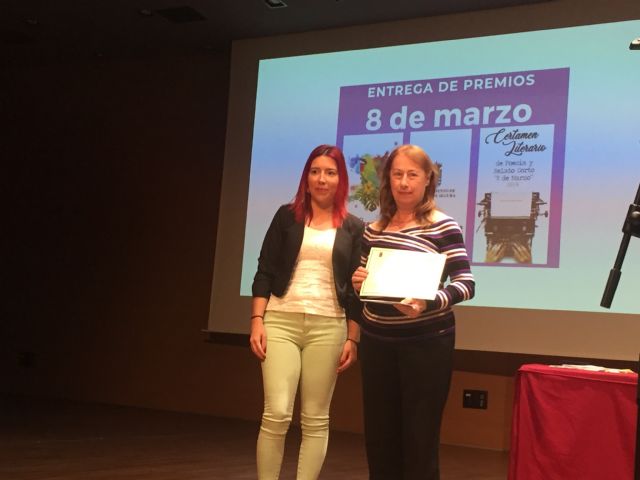 La Concejalía de Igualdad de Molina de Segura entrega los premios del XXIV Certamen Literario de Poesía y Relato Corto y del XX Concurso de Pintura 8 de marzo 2019 - 2, Foto 2