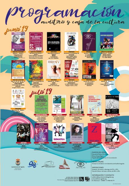 Cultura da a conocer la programación para los meses de junio y julio - 1, Foto 1