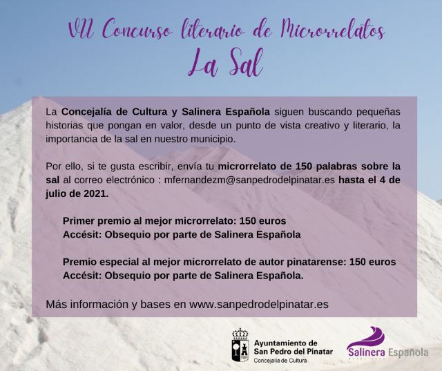 Cultura y Salinera Española convocan una nueva edición del concurso de microrrelatos La Sal - 1, Foto 1