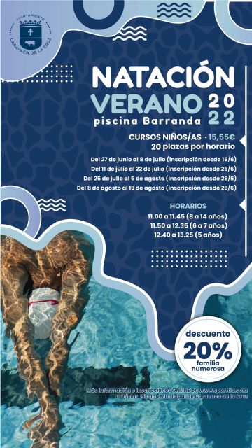 El Ayuntamiento de Caravaca oferta este verano mil plazas para los cursos de iniciación y perfeccionamiento de Natación - 2, Foto 2