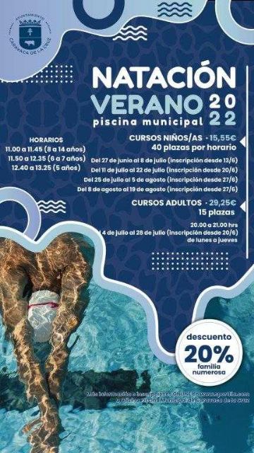 El Ayuntamiento de Caravaca oferta este verano mil plazas para los cursos de iniciación y perfeccionamiento de Natación - 3, Foto 3