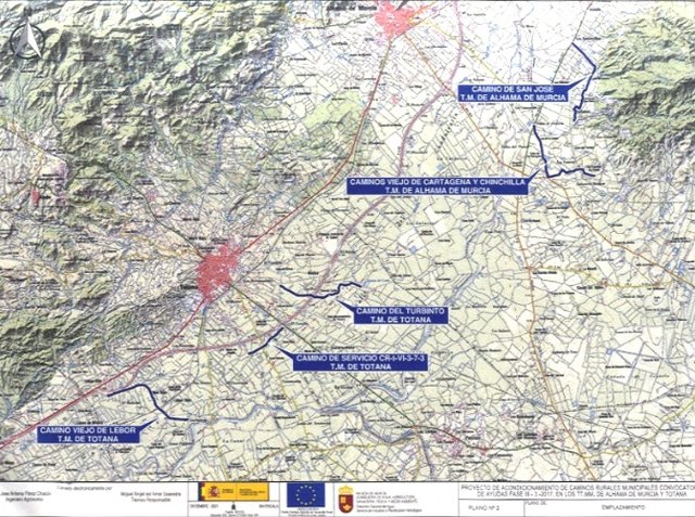 Arreglarán los caminos rurales del Turbinto, Camino Viejo de Lébor y Camino de Servicio CR-t-VI-3-7-3