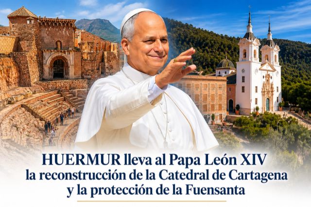 Huermur lleva al Papa León XIV la reconstrucción de la Catedral de Cartagena y la protección de la Fuensanta - 3, Foto 3