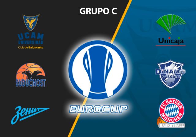 Unicaja Málaga, FC Bayern, Dinamo Sassari, Zenit y Podgorica, rivales del UCAM Murcia CB en la Eurocup - 1, Foto 1