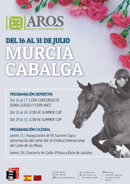 Club Aros presenta Murcia Cabalga, programa de competición hípica nacional y de espectáculos - 1, Foto 1
