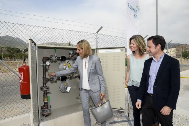 La directora general de Energía asiste a la inauguración de una nueva planta de suministro de gas en Blanca - 1, Foto 1