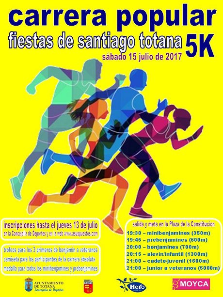 Totana ya prepara su Carrera Popular “Fiestas de Santiago” - 1, Foto 1