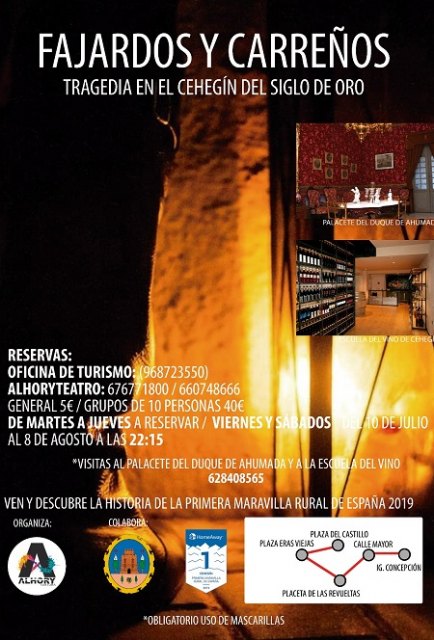 Alhory revivirá este verano la tragedia entre Carreños y Fajardos en el Siglo de Oro de Cehegín - 1, Foto 1