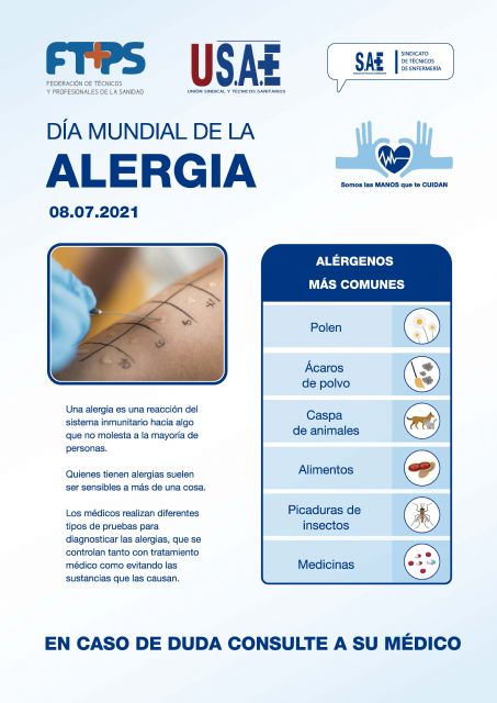 SAE se suma a la campaña de concienciación sobre las alergias con un cartel informativo - 1, Foto 1