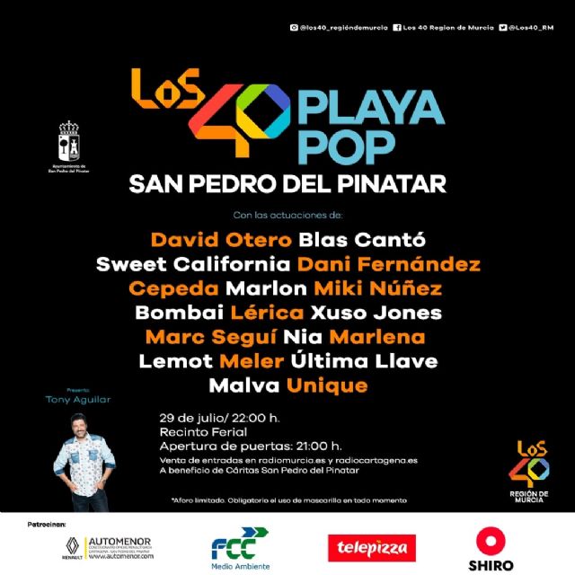 Las entradas para LOS40 Playa Pop de San Pedro del Pinatar ya están a la venta online - 3, Foto 3