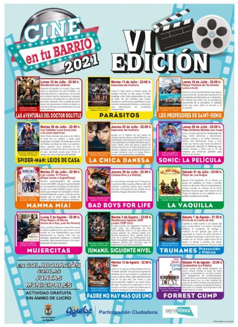 Los meses de julio y agosto se podrá disfrutar de la VI edición de Cine en tu barrio - 2, Foto 2
