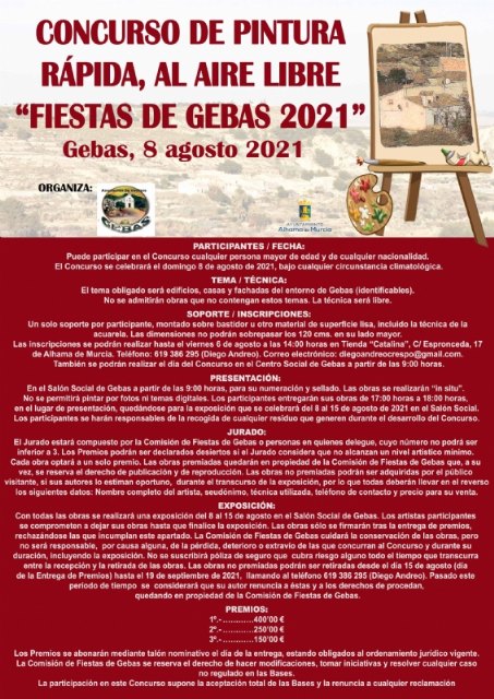 Concurso de pintura rpida al aire libre. Fiestas de Gebas 2021, Foto 1